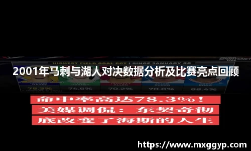 2001年马刺与湖人对决数据分析及比赛亮点回顾